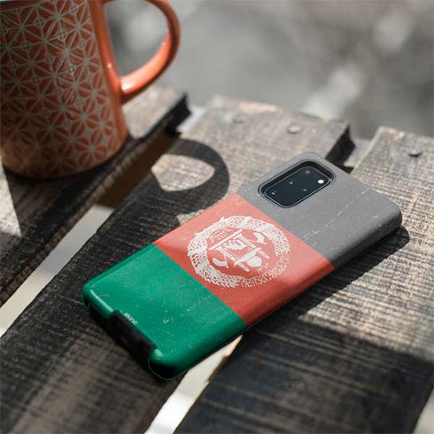 Afghanistan Flag Distressed Galaxy S20 Plus Pro Case